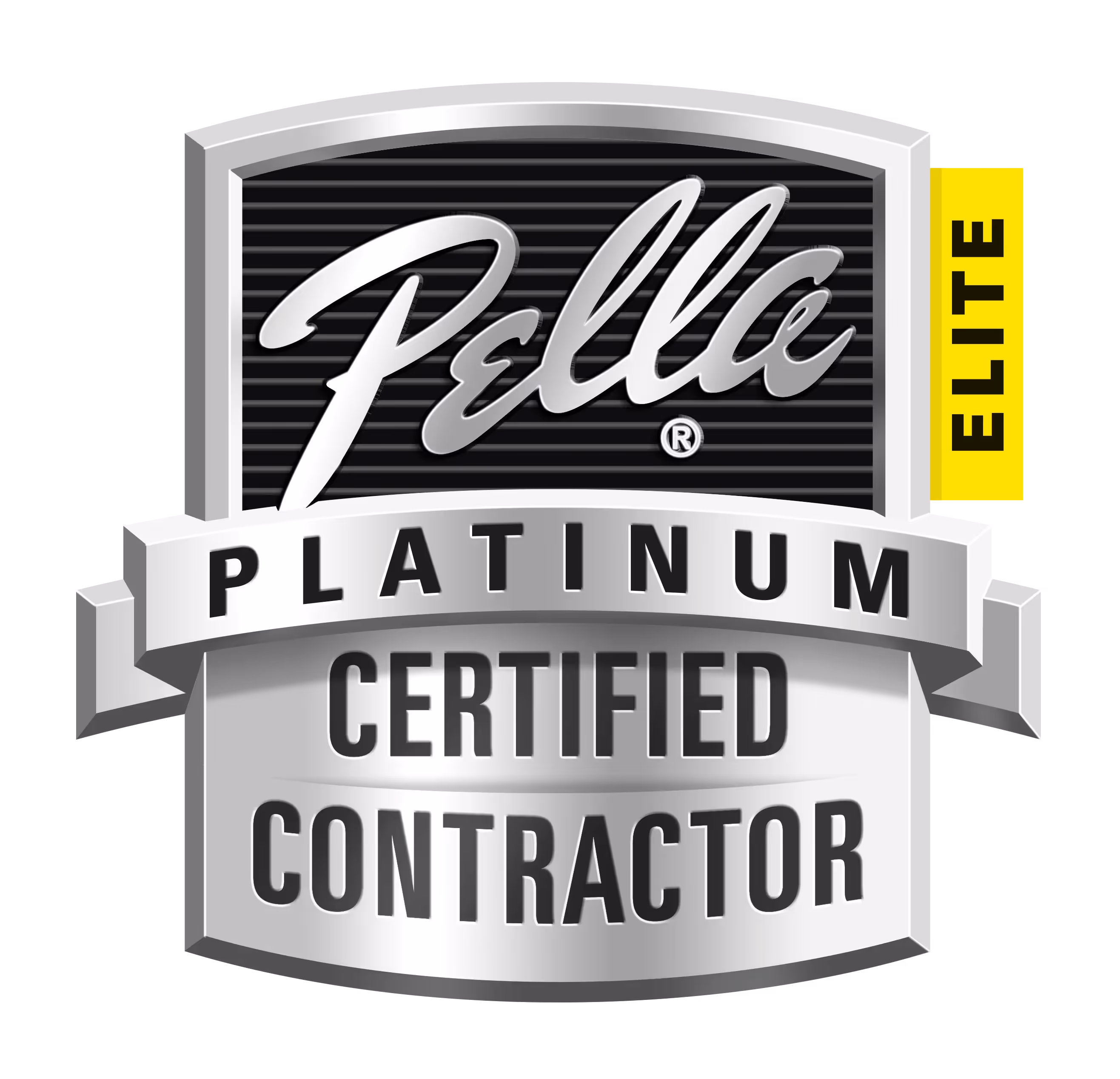 Pella Platinum Contractor Logo 
